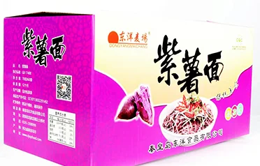 Fioletowe bloki z makaronem błyskawicznym ze słodkich ziemniaków firmy Qinhuangdao Dongyang Food cieszą się dużym zainteresowaniem na całym świecie, wykorzystując certyfikat HALAL i różnorodne opcje pakowania