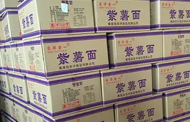 Czy fioletowe placki z makaronem ze słodkich ziemniaków są smażone w głębokim tłuszczu? Dongyang Foods wykorzystuje proces niesmażony.